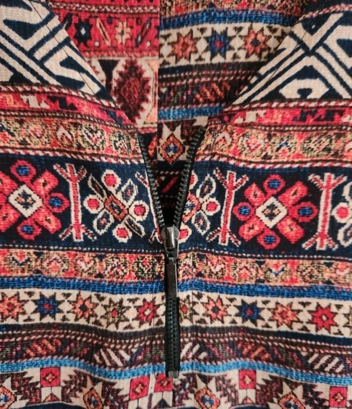 Tunique multicolore – Lien à la taille – Manches 3/4 – Taille M – Cache Cache - photo numéro 3