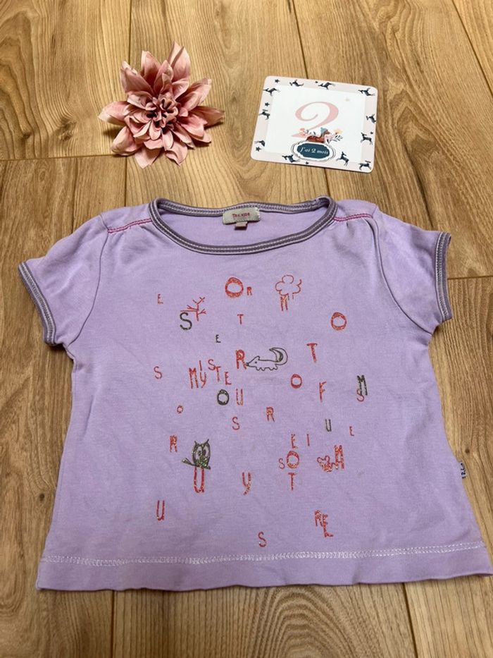 Joli t-shirt lila Tex kids 2 ans