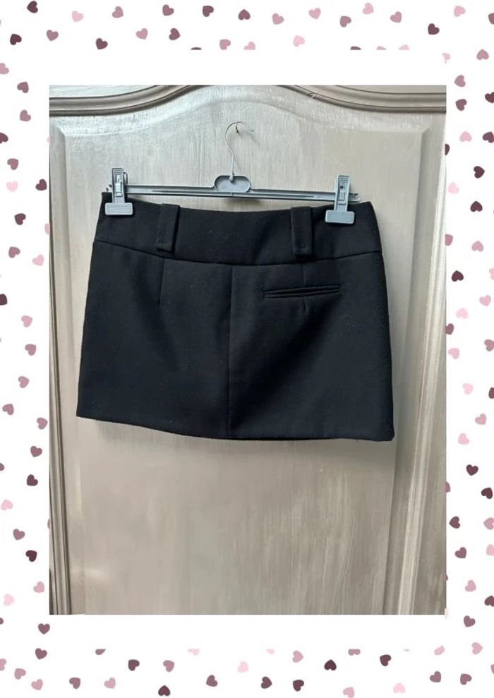 Mini jupe en laine benetton 46 noir - photo numéro 7