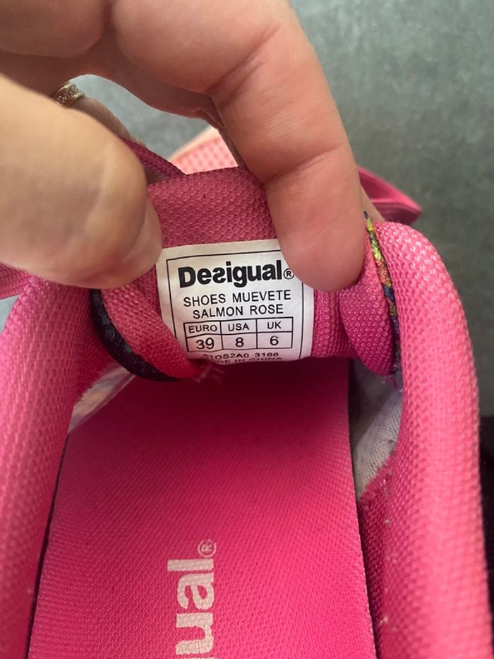 Baskets roses Desigual 39 - photo numéro 3