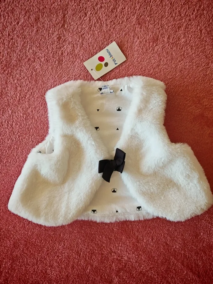 Gilet fourrure sans manche neuf