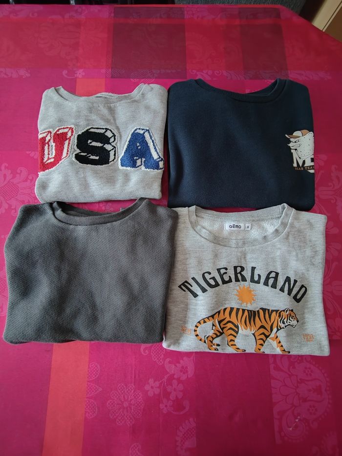 Lot de 4 pulls 8 ans