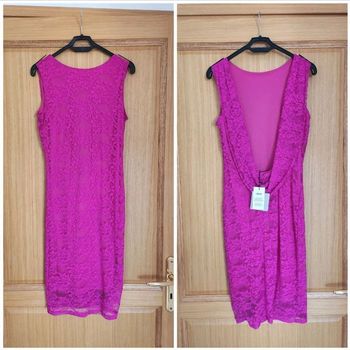 Robe dos nu en dentelle fushia ASOS