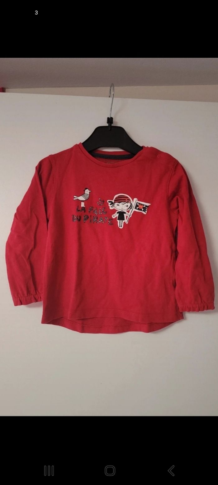 Tee-shirt manche longue fille