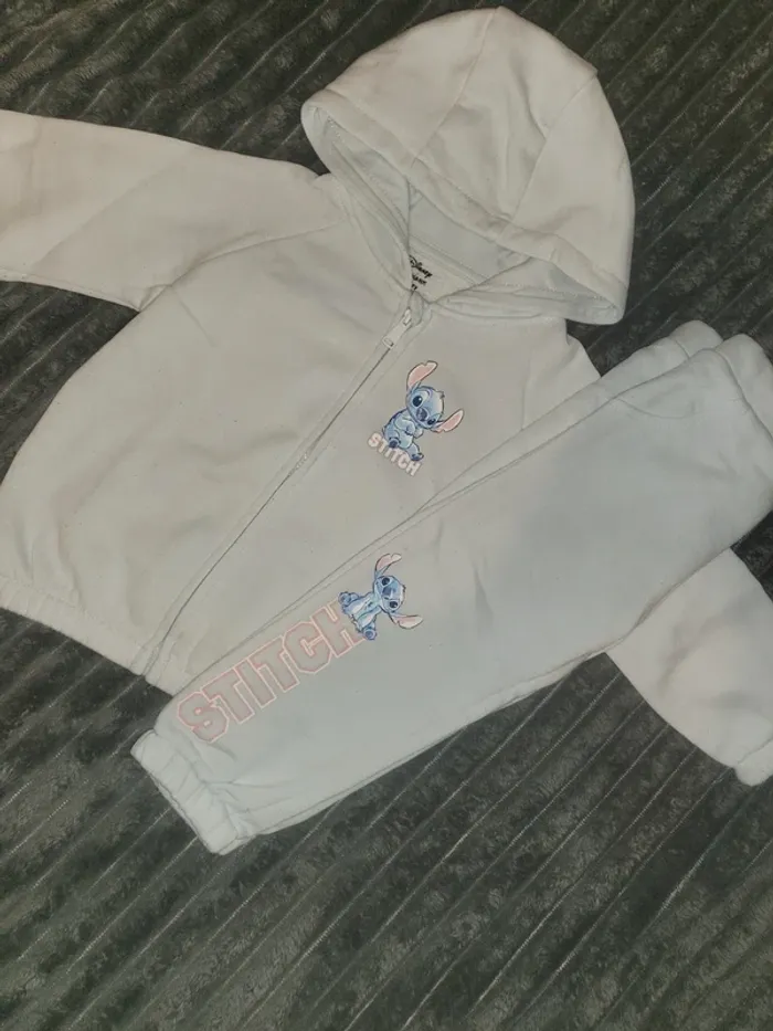 Ensemble stitch jogging bleu ciel - photo numéro 3
