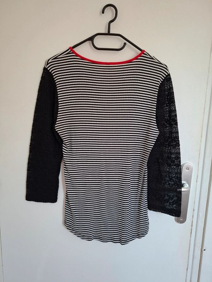 Haut a rayure, femme S - photo numéro 2