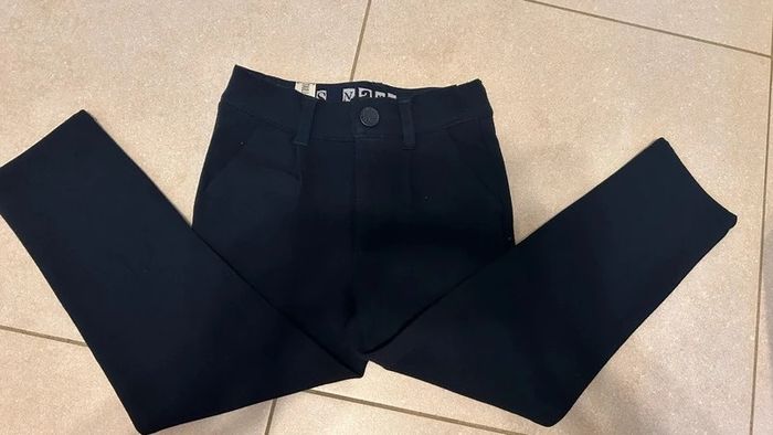 Pantalon forme chino navy en maille garçon IKKS 5 ans
