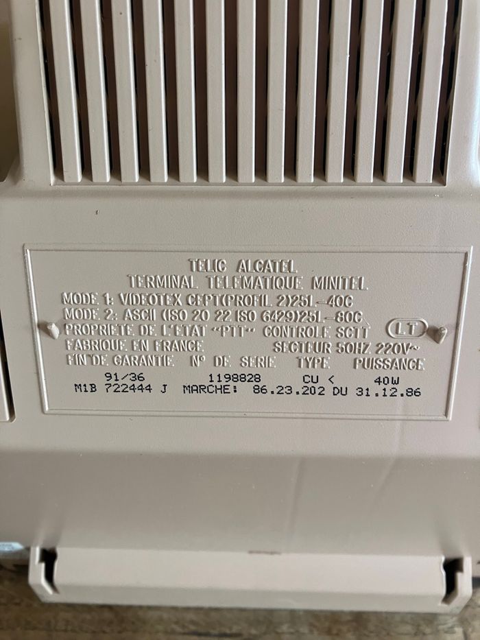 Vintage-Minitel 1-Non fonctionnel - photo numéro 7