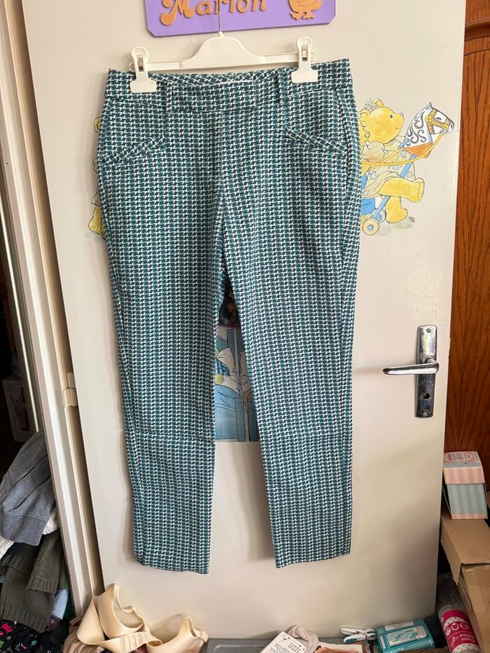Pantalon à motifs, taille 38, marque Promod X Elise Chalmin - photo numéro 1