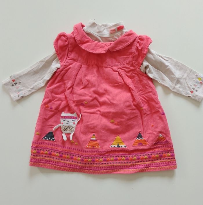 Ensemble robe et t-shirt bébé fille 9 mois DPAM
