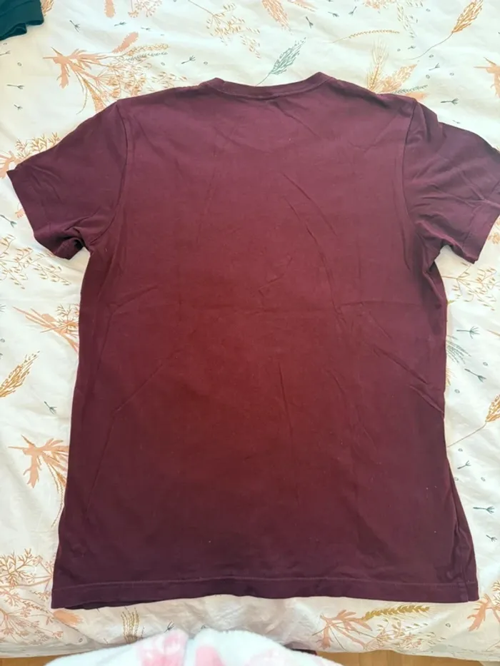 Adidas – T-shirt bordeaux logo graphique taille M - photo numéro 3