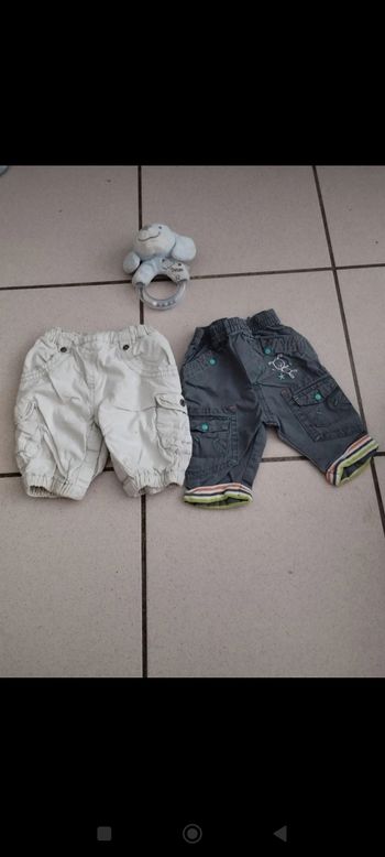 Lot de deux pantalons 1m