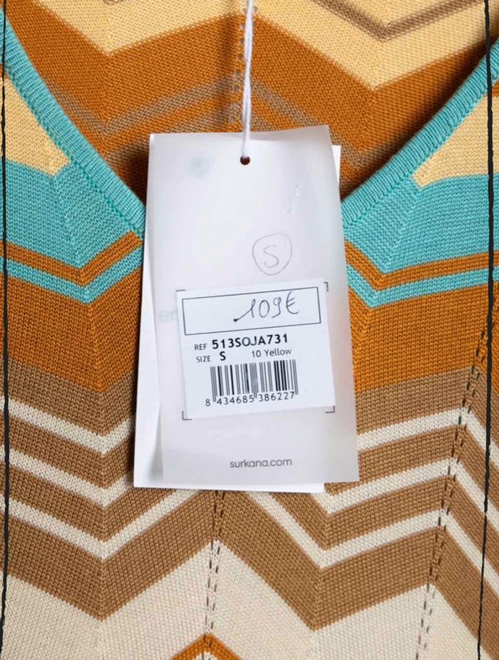 Robe à motifs géométriques Neuve Surkana Taille S - photo numéro 7