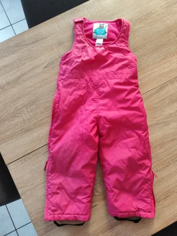 Salopette ski fushia 2 ans