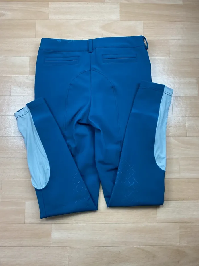Pantalon d’équitation Mr Castle – Bleu – Taille 34 - photo numéro 5