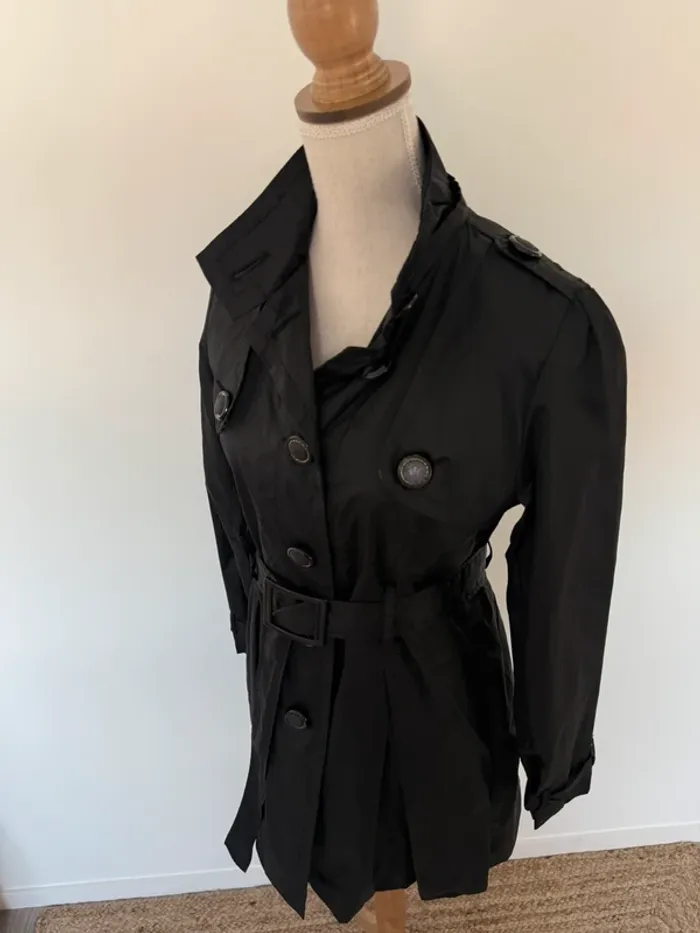 Parka anorak blouson manteau abrigo veste vest jas trench Giacca chaqueta jacket jas test noir - photo numéro 4