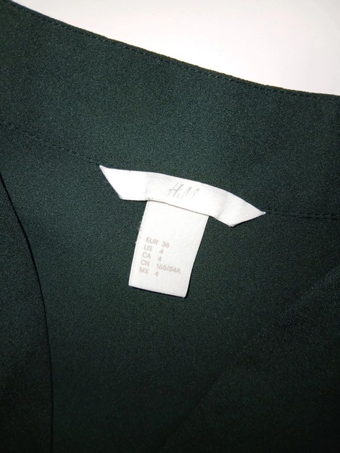 Blouse H&M vert foncé 36 - photo numéro 4