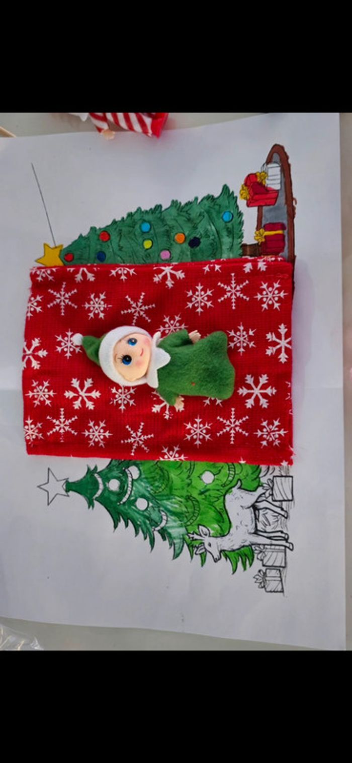 Bébé lutin farceur Vert petit garçon lutin