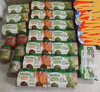 Lot de 41 pots de légumes  bébés