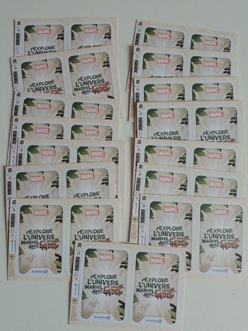 Lot de 15 paquets de 4 cartes Marvel Leclerc 2024