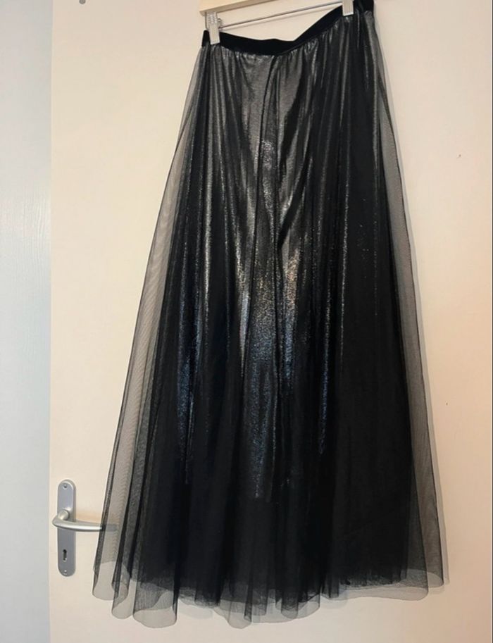 Jupe en tulle noir et argenté - photo numéro 2
