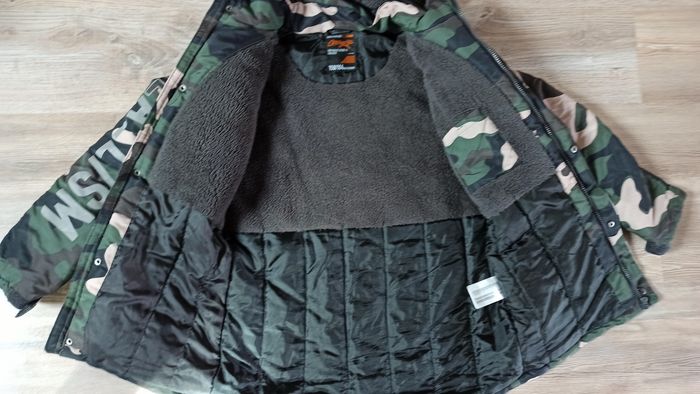 Manteau veste chaude militaire kaki 14 ans - photo numéro 5