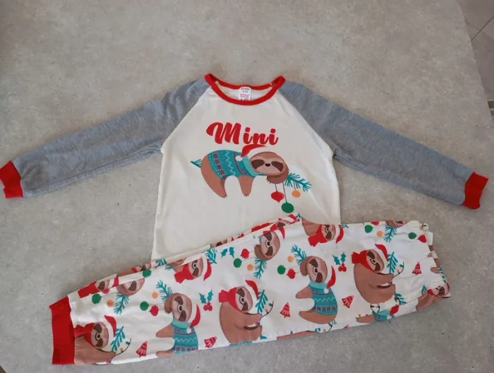 Pyjama mixte noel 6-7 ans patpat