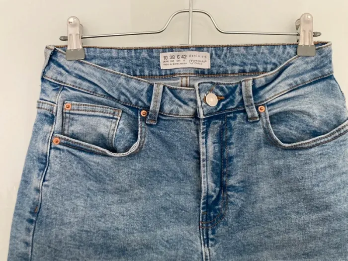 Jean droit bleu clair primark taille 38 - photo numéro 3