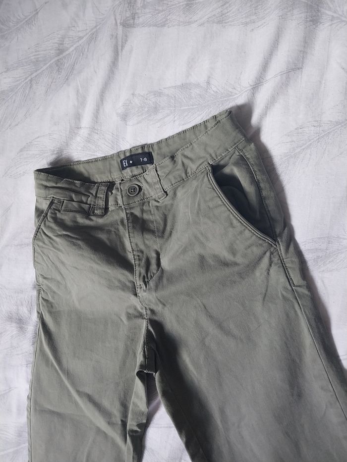 Pantalon garçon TEX kaki – Taille 7-8 ans - photo numéro 3