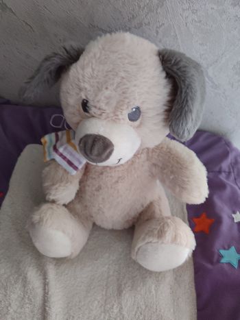 Doudou chien tex écharpe
