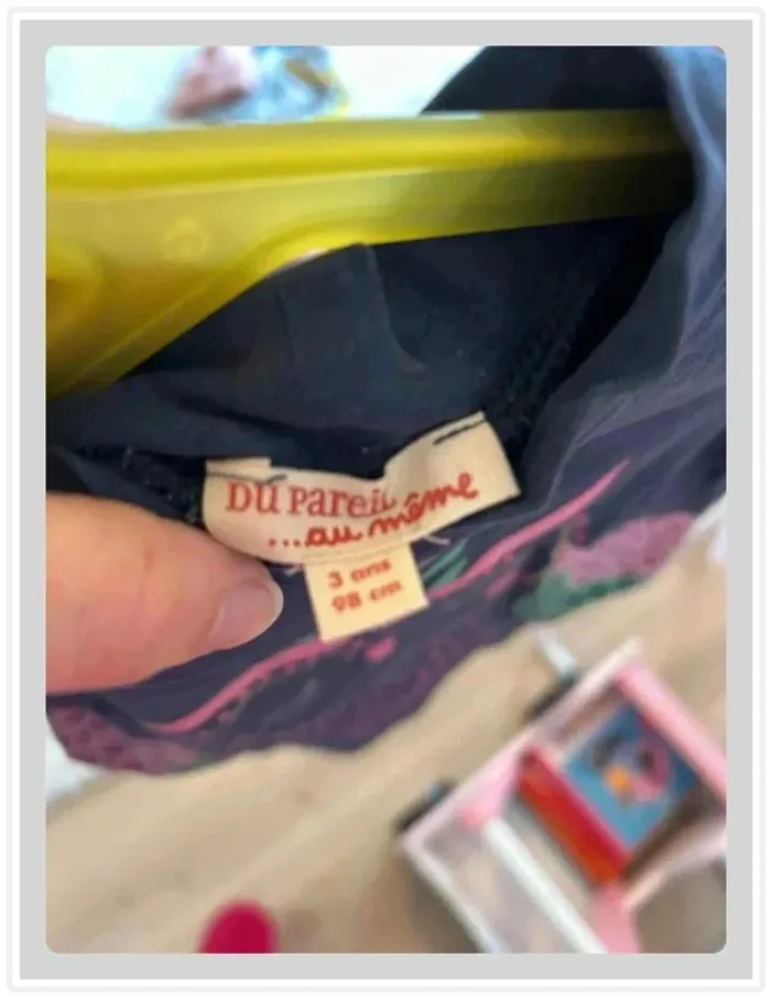T-shirt manche longue 3 ans, du pareil au même - photo numéro 4