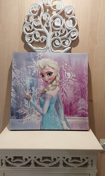 Toile cadre Frozen La reine des neiges 40 cm X 40 cm