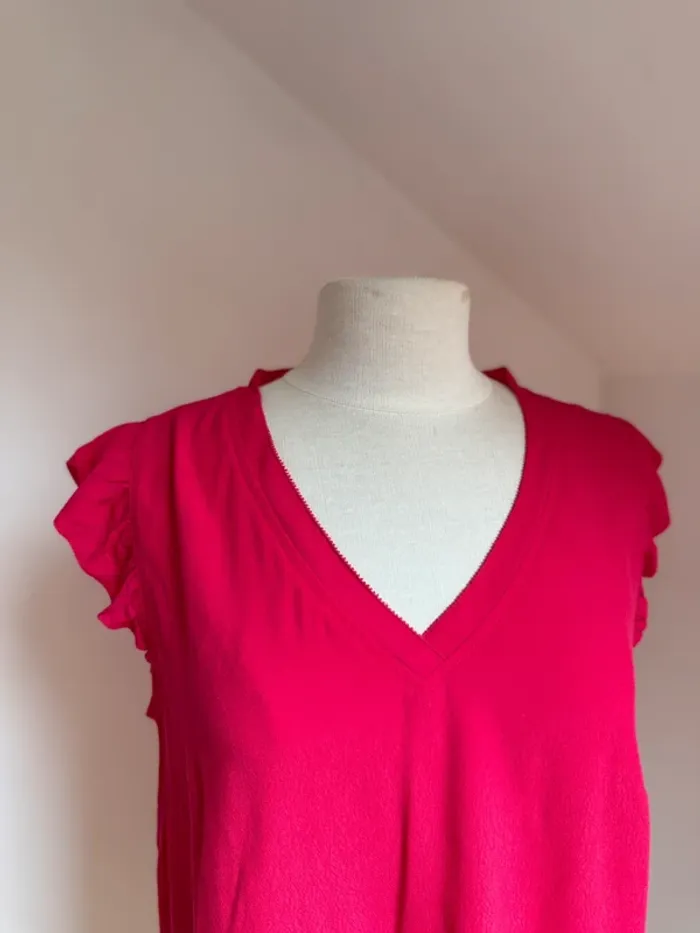 Superbe blouse fluide rose fuschia neuve Promod 🌸 M 38 - photo numéro 2