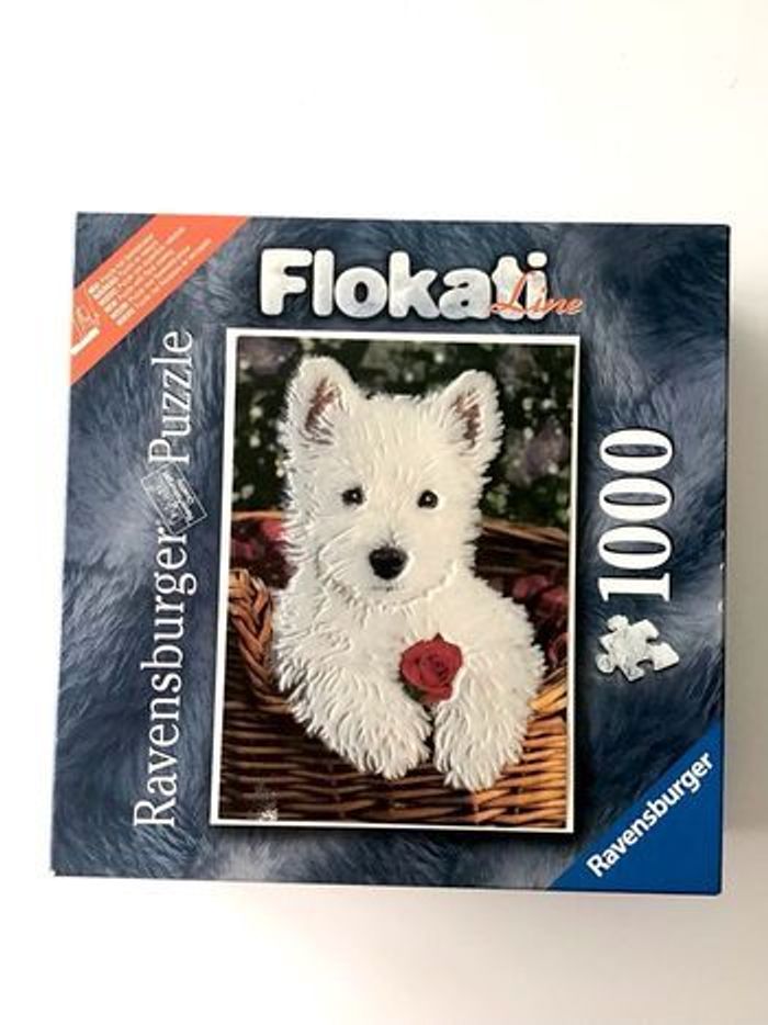 Puzzle floqué westie 1000 pièces