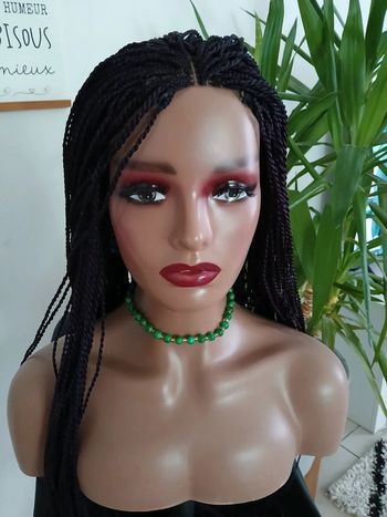 Perruque tresses avec closure Neuve🌿💝