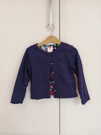 Gilet réversible DPAM / Du Pareil au Même – 6 ans – 2 styles en 1