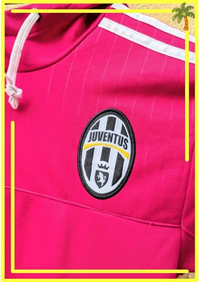 Sweat Juventus rose Adidas - Taille S - photo numéro 3