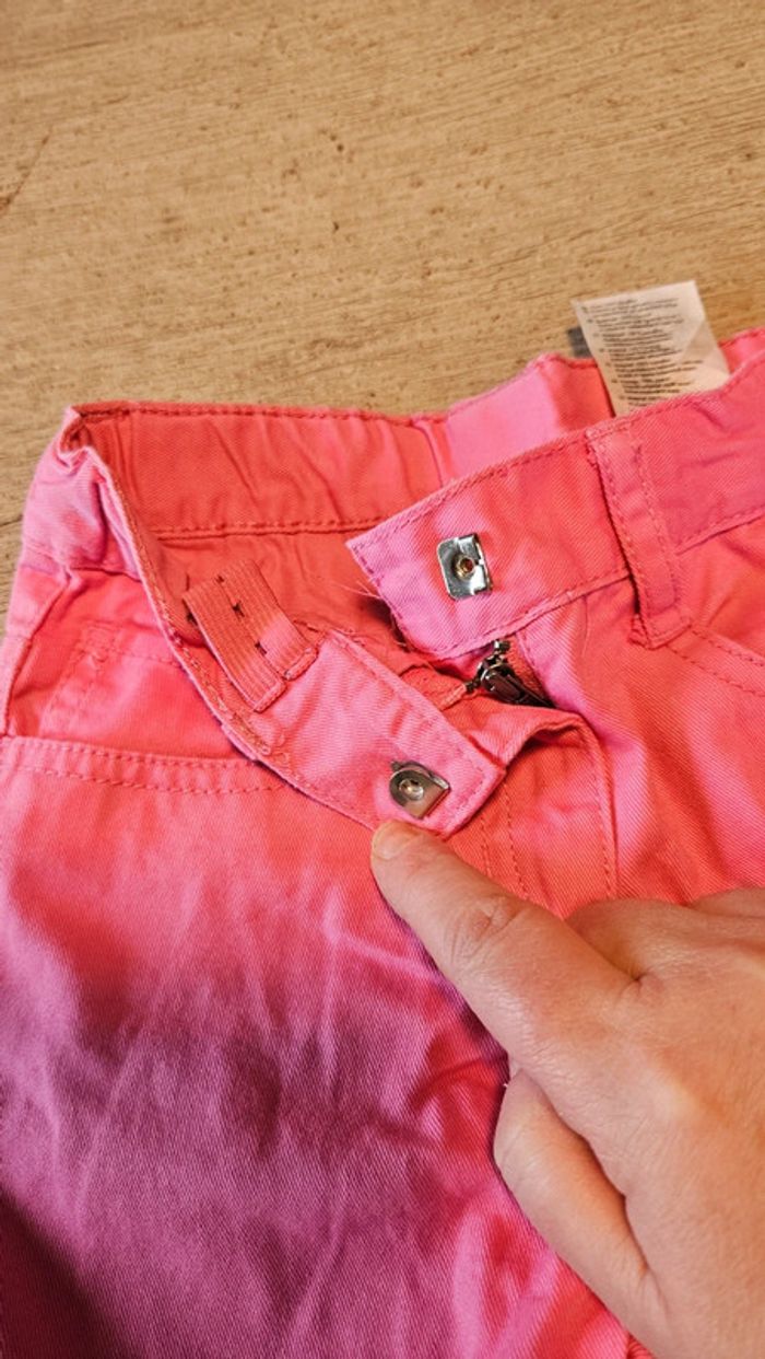 Pantalon rose léger, ajustable à la taille, Lupilu, 6 ans, peu mis - photo numéro 5