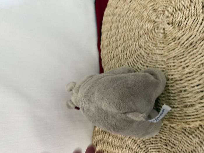 Peluche doudou Rhinoceros gris Ajena Nounours - photo numéro 3