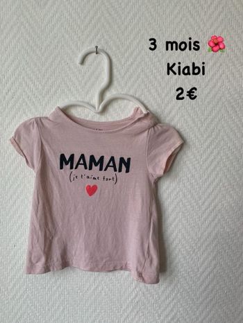 T-shirt 🌺 3 mois 🌺 Kiabi