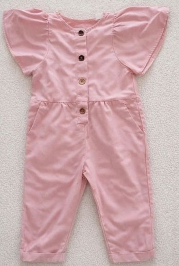 Combinaison à manches courtes volantes 