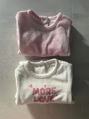 Lot de 2 pyjamas taille 3 mois marque Orchestra