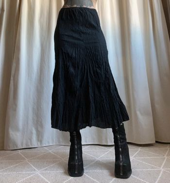 Jupe longue effet froissé Goth Witchy 90s vintage made in France 🇫🇷 Whimsigoth - Taille S/M