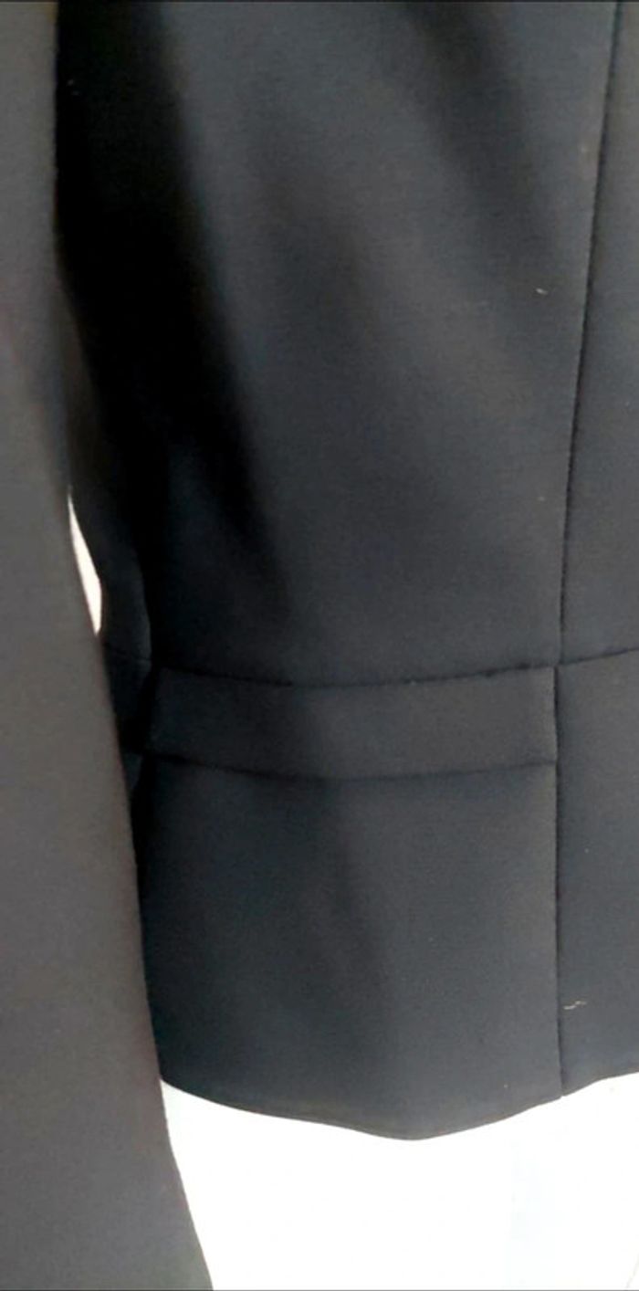 Veste blazer noire Zip dorée 36 naf naf - photo numéro 5