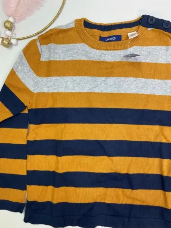 Pull garçon - maille - neuf - Okaïdi - Taille 4 ans - photo numéro 4