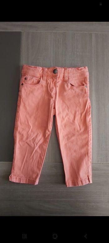 Pantalon 3/4 corail