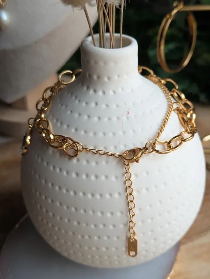 Bracelet tendance doré - photo numéro 5