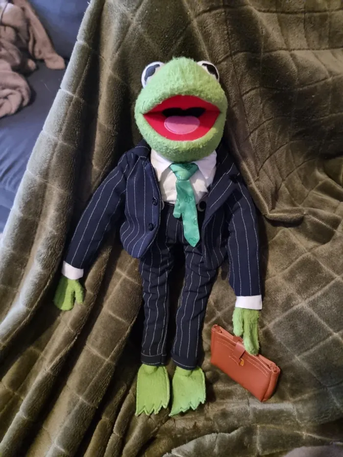 Peluche vintage "Kermit la grenouille" de Tomy