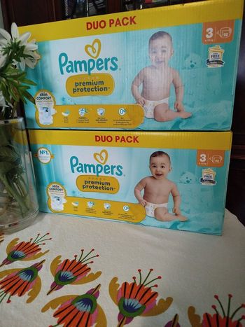 184 couche Pampers taille 3 premium protection