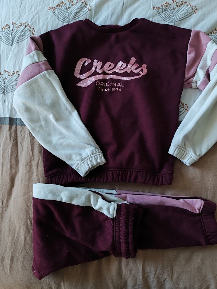 Survêtement creeks bordeaux et paillettes